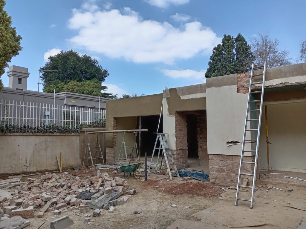 Residential building work in progress