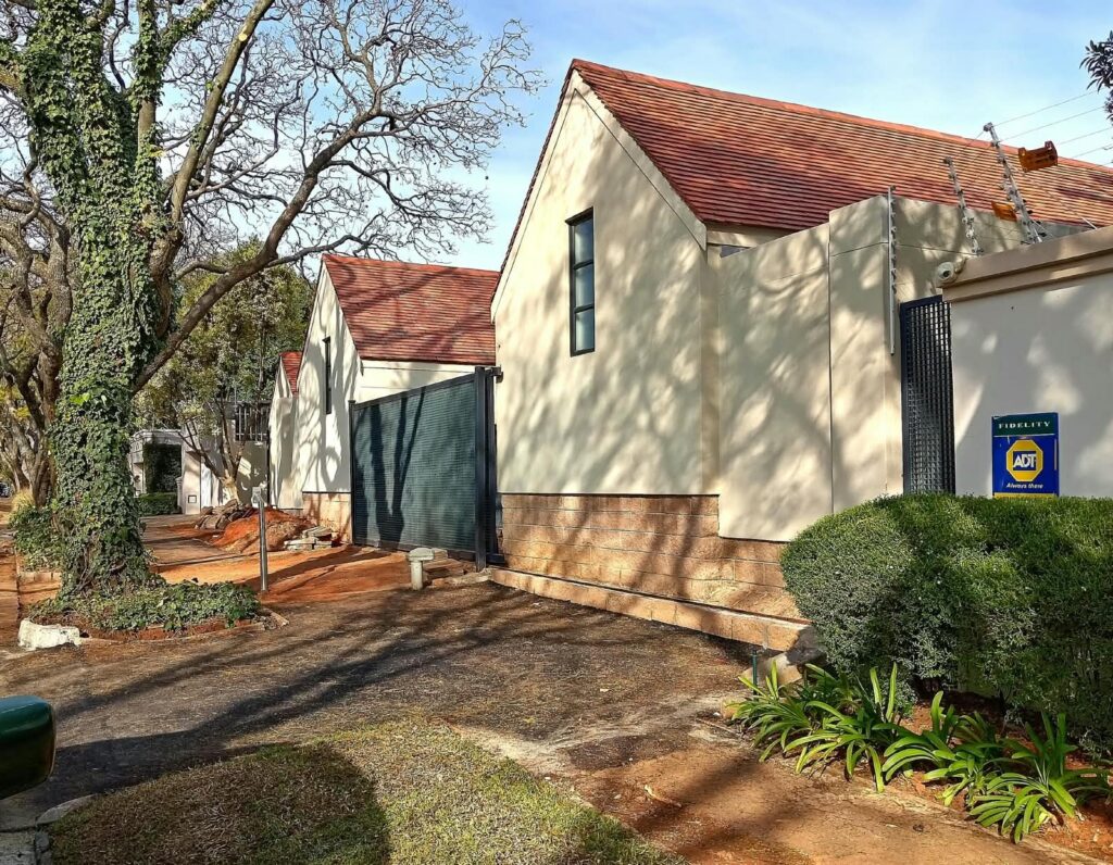 Residential exterior and tiled roof